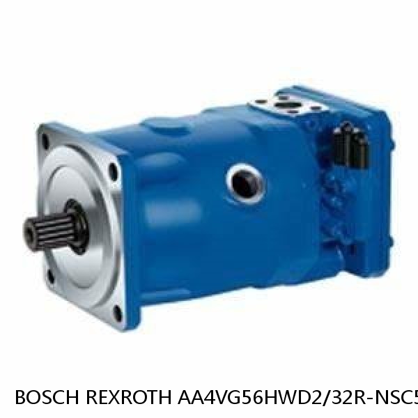 AA4VG56HWD2/32R-NSC52F075D-S BOSCH REXROTH A4VG Variable Displacement Pumps